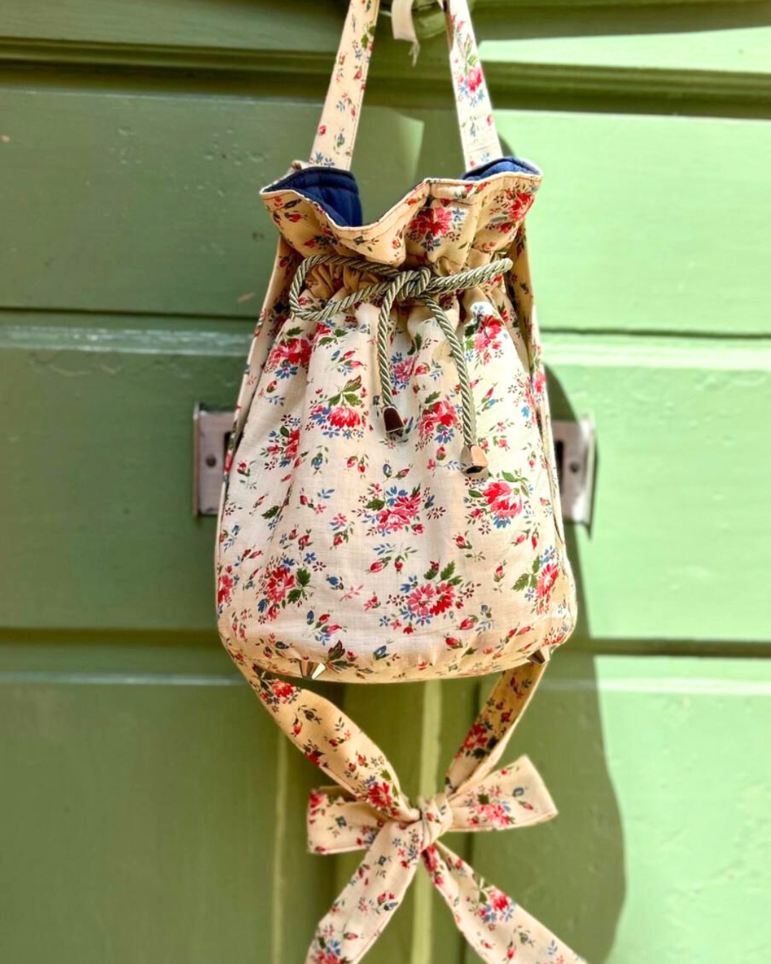 Sac Gilda - jaune pâle fleuri