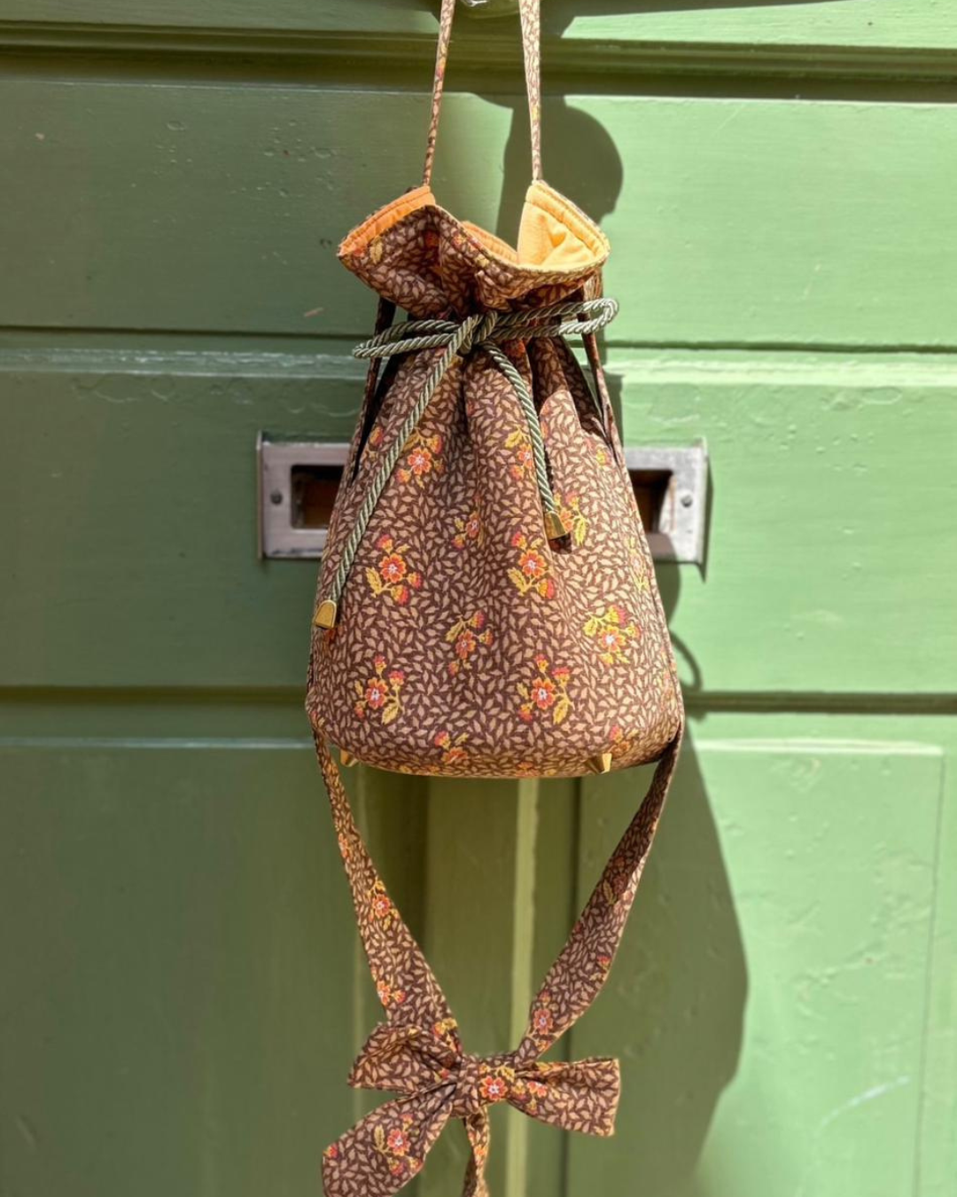 Sac Gilda - marron fleuri