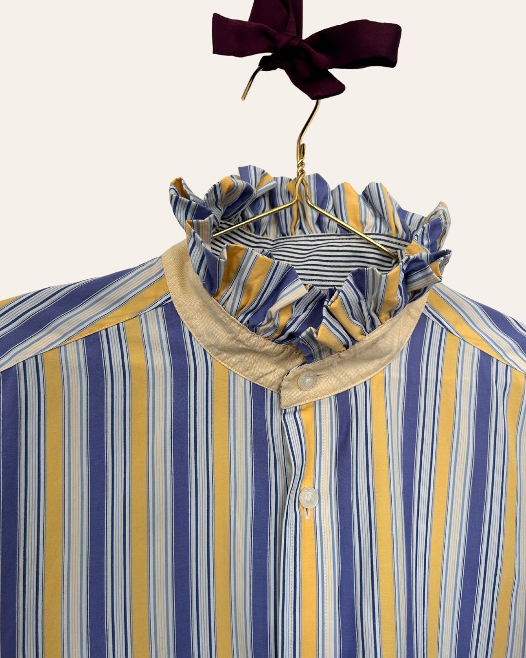 Chemise Athena - Rayures bleu et jaune