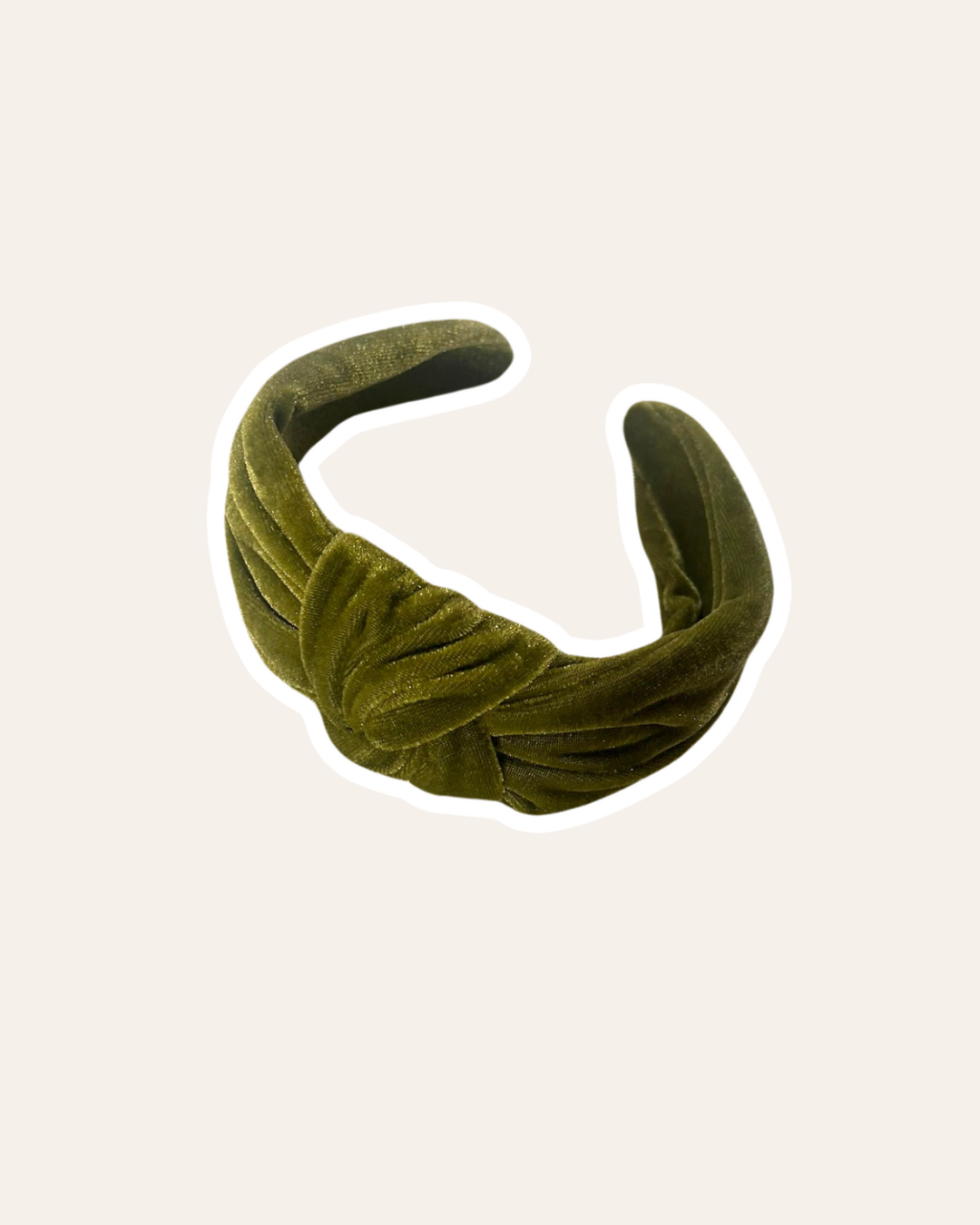 Diadème - Velours vert