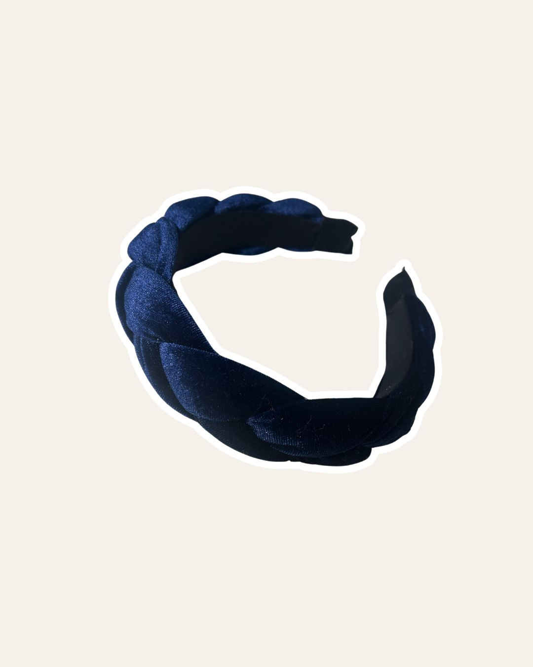 Diadème - Velours bleu marine