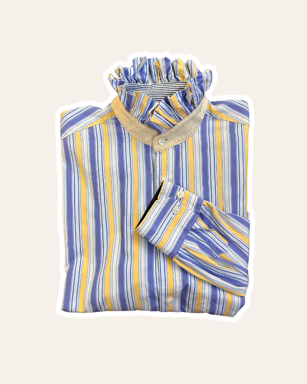 Chemise Athena - Rayures bleu et jaune