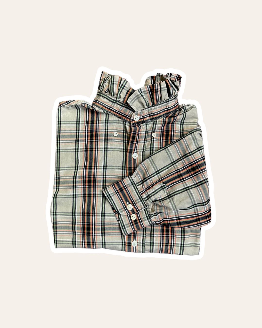 Chemise Athena - Rayures marron et beige