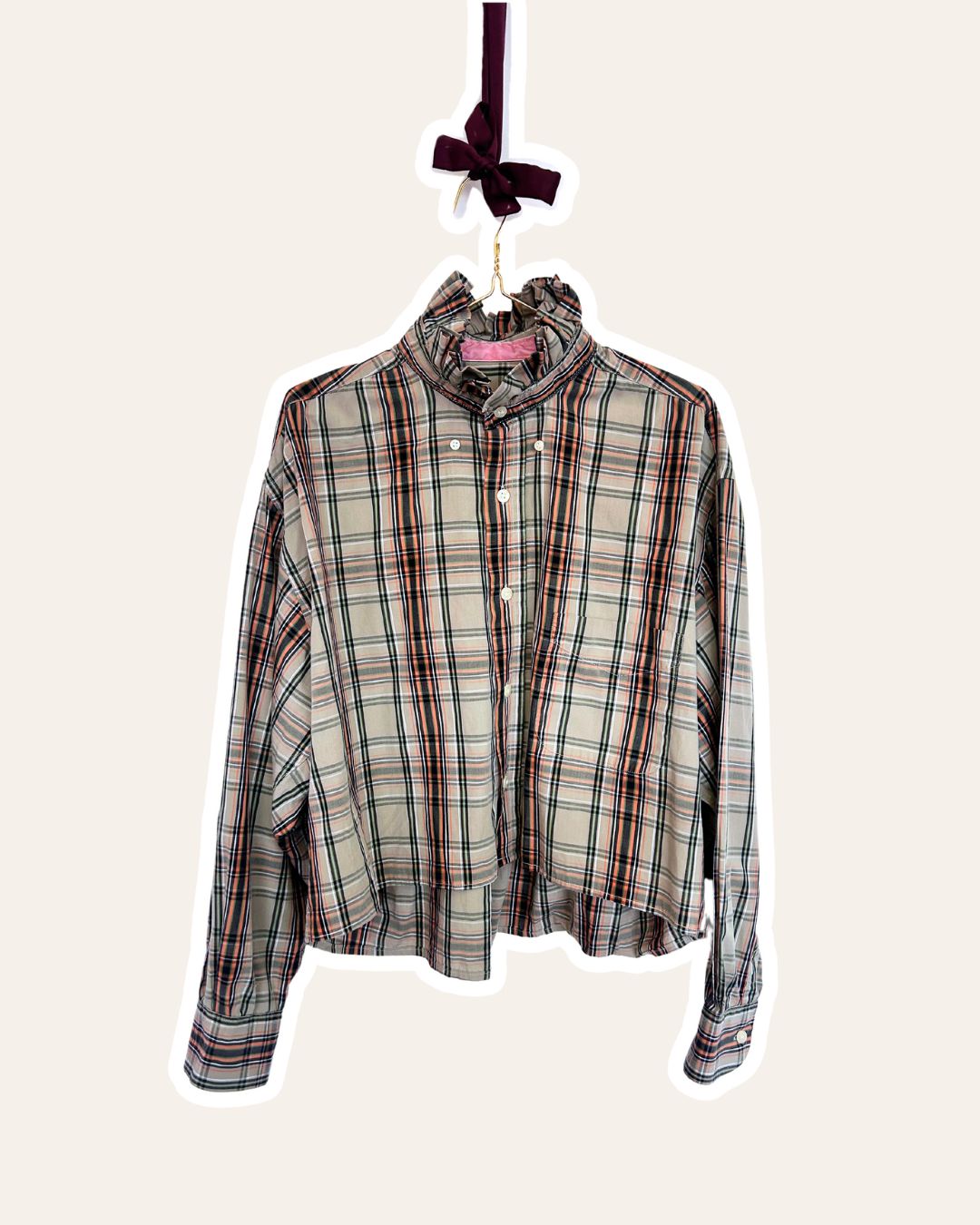 Chemise Athena - Rayures marron et beige